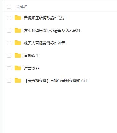 左小姐-直播带货俱乐部十三行、无人直播，全套教程附：工具、文档、话术资料-黑猫轻创业