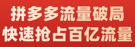 阿杰·拼多多流量破局:如何打黑标,爆款的思路,拼多多流量框架,快速抢占百亿流量-黑猫轻创业