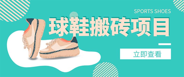 外面收费998的球鞋搬砖项目【详细教程 资源渠道】-黑猫轻创业