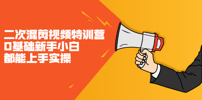 二次混剪视频特训营,0基础新手小白都能上手实操,两天开干-黑猫轻创业