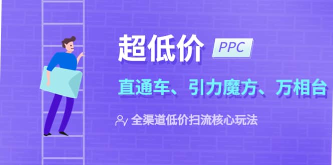 2023超低价·ppc—“直通车、引力魔方、万相台”全渠道·低价扫流核心玩法-黑猫轻创业