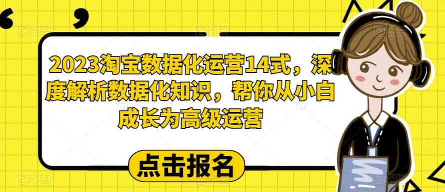 2023淘宝数据化-运营 14式，深度解析数据化知识，帮你从小白成长为高级运营-黑猫轻创业