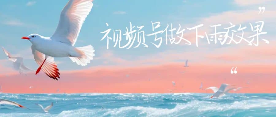 视频号做下雨视频一个账号一周涨粉10W 年入100w-黑猫轻创业