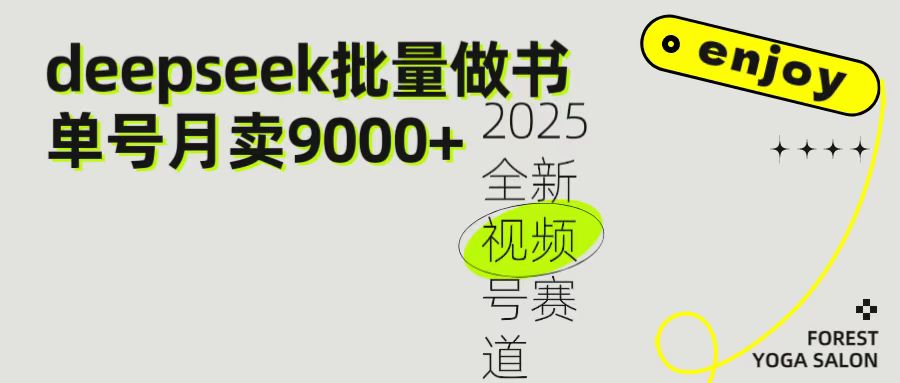 2025最新视频号项目 如何用Deepseek快速批量制作书单号 日入1000+-黑猫轻创业