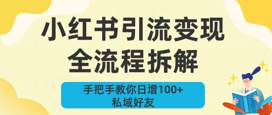 新手必看！小红书引流变现全流程拆解，手把手教你日增100+私域好友-黑猫轻创业