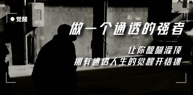 觉醒-做一个通透强者,让你醍醐灌顶,拥有通透人生,掌握强大的秘密-黑猫轻创业