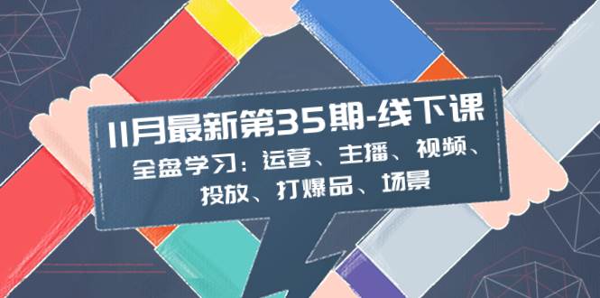 11月最新-35期-线下课:全盘学习:运营、主播、视频、投放、打爆品、场景-黑猫轻创业