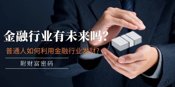 某付费文章：金融行业有未来吗？普通人如何利用金融行业发财?(附财富密码)-黑猫轻创业