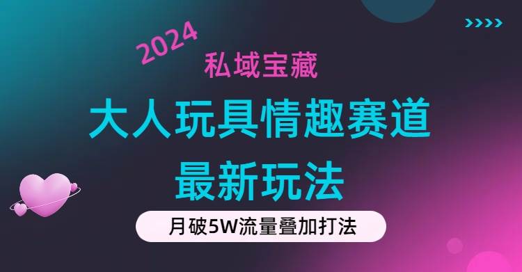 私域宝藏：大人玩具情趣赛道合规新玩法，零投入，私域超高流量成单率高-黑猫轻创业